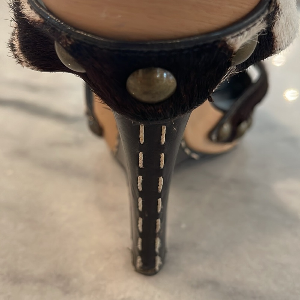 BCBGMaxazria Brown and White Women's Heels - Picture 9 of 12